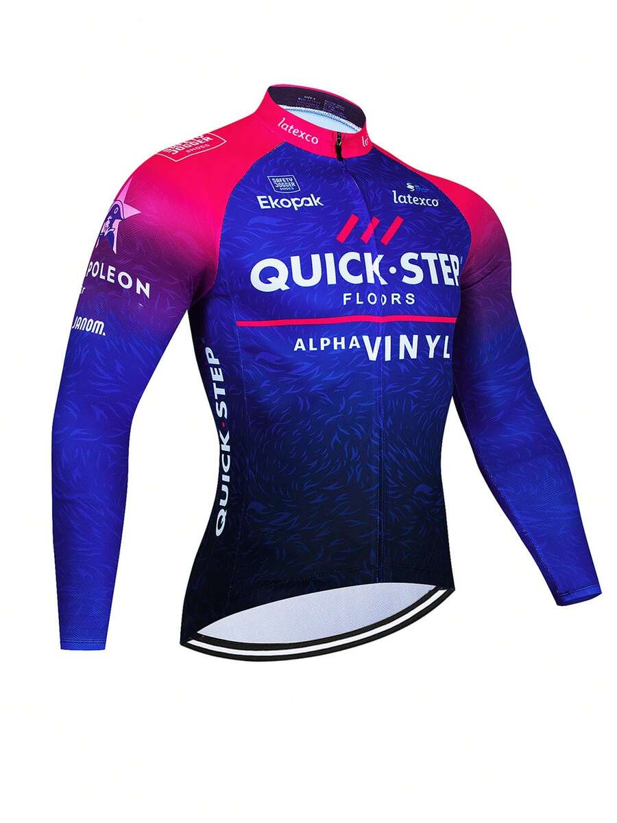 Quick Step Spring And Autumn Cycling Clothes Long Sleeved Men's Mountain Bike Shirt Team Bike Wear Summer Outdoor Clothes
