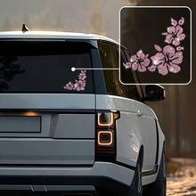 Lotus Flower Car Stickers, Multi-Color Shiny Vinyl Decals, Suitable For Cars, Motorcycles, Laptops, Auto Accessories, Self-Adhesive, Reusable, Asymmetric Shape, Glossy Finish - one-size - View 9