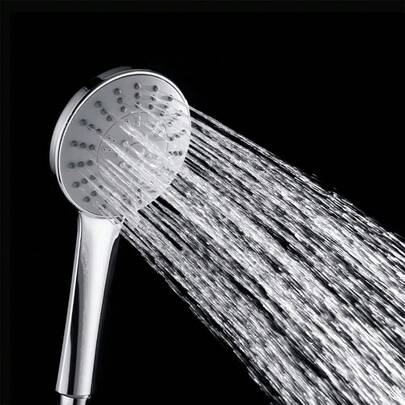 Decaura WELS Hand Held Shower Head 5Mode Spray HighPressure Massage Round ABS Chrome
