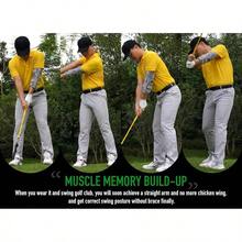 Training Aid Straight Arm Elbow Brace Swing Trainer, Straight Away Swing Trainer Aid To Eliminate Chicken Wing Swing Accessories Practice Equipment Gifts Men Women Beginner - Xám - Xem 4