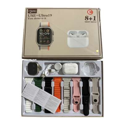 Reloj inteligente,con 8 correas diferentes, auriculares, fundas protectoras para relojes, cambio de correas diferentes en cualquier momento, una nueva experiencia todos los días