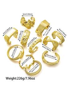 1pc DIY Fashionable Luxury Open Bangle Bracelet, Women's Gold-Tone Resin Bracelet, Versatile For Daily Wear, Party And Evening Events