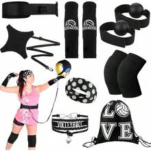 Pcs Volleyball Training Equipment Aid Volleyball Serving Trainer Kit Gifts Beginners - Black + Boys - View 2