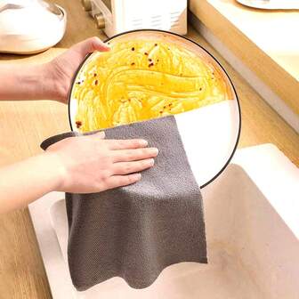 1 Box Of Disposable Dishcloth, Disposable Lazy Person Dishcloth, Kitchen Dishwashing Towel, Absorbent Cleaning Cloth, Kitchen Household Dishcloth, 10 Pieces Per Box