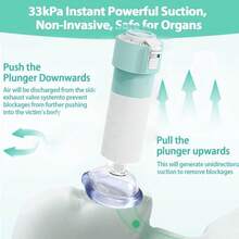 Choking Prevention Suffocation Rescue Suction Portable Airway Suction Device For Children And Adults, Travel Bags And Household Kits First Kits For Children And Adults, Portable Airway Suction Device - Cadet Blue - View 9
