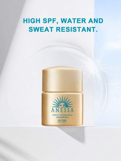 Shiseido Lapte de îngrijire a pielii cu protecție solară ANESSA Perfect UV SPF50+/PA++++, format de călătorie, 12 ml/0,4 oz.