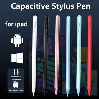 Capacitive Touch Screen Stylus Pen, Supports Fast Charging, High Precision Sensitivity, Compatible With IOS/Android/Microsoft Smartphones And Tablets - Compatible With IPad, Galaxy, Kindle, Tablet Accessories