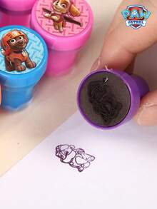 10pcs Paw Patrol Cartoon Stamp, Cute Colorful Archie Pattern Reward Stamps - Multicolor - View 5