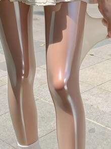 Women's Sexy Aurora Horse Oil Socks, Lightweight And Durable, Suitable For Daily Wear.Pantyhose For Shopping, Dating And Daily Dressing - màu be nhạt - Xem 4