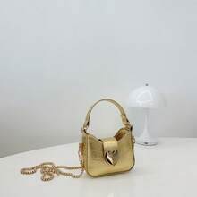 1 pezzo Mini borsa a spalla a forma di cuore con stampa coccodrillo - A - Visualizzare 14