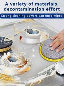 10pcs Multicolor Ultra-Fine Fiber Kitchen Sponges, Reusable Double-Sided Stainless Steel Scrubbing Pads, Soft Cleaning Brushes For Pots And Pans, Random Styles And Colors - Multicolor - View 9