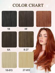 18-Inch Natural Wavy Clip-In Hair Extensions, Layered Cut For Women, Lightweight And Natural Synthetic Hair Pieces With Thin And Soft Invisible Hair Net. - Multicolor - View 9