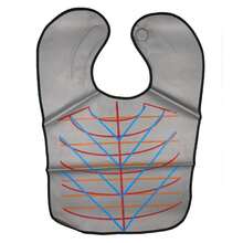 Delantal impermeable para coloración de cabello de barbero, capa profesional para corte de cabello, chal de tinte para cabello, herramientas duraderas de peluquería - Gris - Ver 3