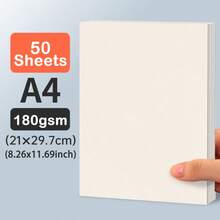 50 Sheets, 180gsm Oil Painting Sticker Special Paper, Double-Sided Patterned Oil Painting Paper, A4, A5, 20cm Square, Various Sizes Of Cardboard, Opaque Graffiti Cardboard, Oil Painting Texture