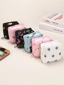 Large Capacity Cute Girl Sanitary Pad Storage Bag, Portable Travel Pouch For Women - Many - View 10