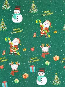 5 Pieces, Thickened Coated Paper For Christmas Gift Wrapping Paper, Christmas Tree And Reindeer Gift Box Wrapping Paper - Multicolor - View 3