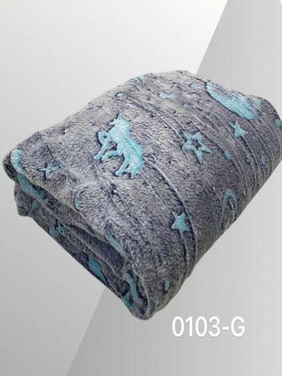 Manta De Franela Para Niños Que Brilla En La Oscuridad  Diseño Variado Suave Y Calientita 120x170 cm