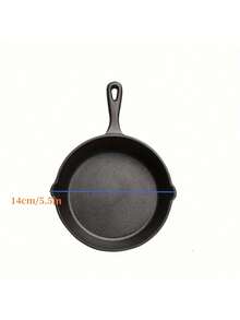 Moderne Innovationen Mini Schwarzer Gusseisen Pfanne Vorbehandelt Kleine Pfannen für gebackene Kekse/Brownies oder gekochte Eier