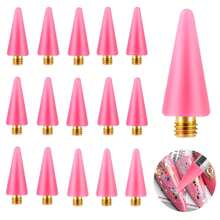 16/21Pcs Nail Rhinestones Picker Replacement Wax Head Tips Rhinestone Picker Tool Wax Tip For Nail Dotting Pen