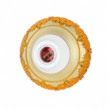 CILIA 1个灯座，E26/E27螺口灯罩，圆形花瓣纹理压花吸顶灯泡固定座，适用于家庭照明