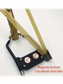 1 Set Of Professional-Grade Heavy-Duty Outdoor Hunting Slingshot, Complete With Three Leather Sling Straps And 100 Grams Of Pellets. Ideal For Outdoor Shooting Practice And Competitive Events, As Well As Specialized Slingshots For Outdoor Hunting And Fish Shooting.