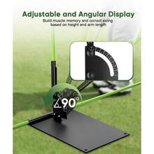 Jsikan Pro Alignment Sticks System With Holder Angle Plate, Trainer Aid Teaching Equipment Aiming, Putting, Swing, Essentials Gifts Accessories Men And Women - 最初的 - 查看 4
