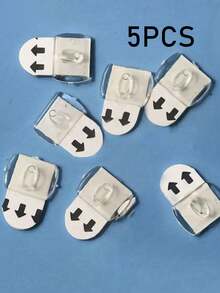 10/20 piezas, Mini gancho adhesivo, Gancho decorativo filamentoso removible y sin rastro, Gancho de pared adhesivo, Clip de luz mini para interiores/exteriores, Clip multiusos, Adecuado para decoración colgante de Navidad, Halloween, Año Nuevo