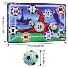 [Soccer Games Set] Helsort Soccer Ball Games Set For Youngsters | Indoor Outdoor Soccer Goal Target Toss Game For Backyard, Sport Toys Soccer Gifts For Boys Girls 3-5 6-8 8-12 Years Old Birthday Christmas