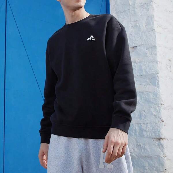 Adidas Sudadera unisex de invierno 2025, estilo nuevo, de forro polar, cálida, holgada, con cuello redondo, modelo IB2774