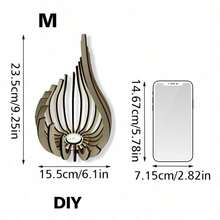 1pc Holiday Candle Holder, Best Desktop Decoration Gift, Craft DIY Unique Shape, Very Suitable For Art Style, Designer Reading Decorative Candle Base, Creative For Lotus Flower Shaped Decorative Tea Light, Bedside Decoration Gift, Mother'S Day Father'S Day Decoration, Gift For Friends, Single Party Decoration, Simple Bohemian Style Decorative Tray. (Candle Not Included) - Multicolor - View 13