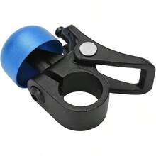Timbre de Bocina para Manillar de Bicicleta, Aleación de Aluminio de Sonido Nítido de Timbre de Scooter Ligero para Scooter Eléctrico - Azul - Ver 5