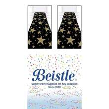 Beistle 57653 Star Runner, 24-Inch by 0-Feet, Black/Gold(2 Estrella dorada) - Multicolor - Ver 1
