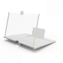 手机屏幕放大支架 - 轻松将手机变成平板电脑，解放双手。护眼设计，可折叠便携，是节日礼物的理想之选。兼容 和安卓手机，生日礼物，送给家人朋友，用于观看电影、视频和玩游戏。生日电影视频游戏屏幕放大器扩展器