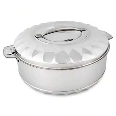 The House Of Florence Stainless Steel Max Fresh Insualted Food Warmer 8.5 Litre Capacity Silver