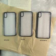 艺术百合花黑白边缘亚克力手机壳适用于 12 Mini、13 Mini、14、15 Plus、16、16 Pro、16 Pro Max 防水防震防摔防刮 - 黑色 - 查看 8