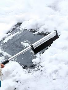 1pc New Retractable Snow Brush, Extendable Snow Brush And Ice Scraper, Efficient For Clearing Snow On Cars, Trucks, And SUVs - Multicolor - View 1
