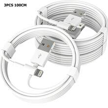 XASMA 1 Pc/3-PCS USB To Lightning Charging Cable Compatible With For IPhone Charger Cord Compatible With For IPhone 14 13 12 11 Pro Max XR XS X 8 7 6 Plus SE IPad And More