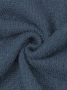 Women's Plus Size Knit Cardigan, V-Neck Drop Shoulder Long Sleeve Button Front Regular Fit Sweater Top, Suitable For Autumn/Winter - Dusty Blue - View 5