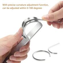 手镯弯曲棒，用于金属塑形，耐用珠宝制作材料，方便快捷的手镯辅助工具，可打造流畅曲线和创意设计。