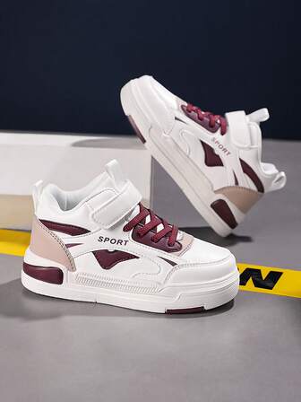 Zapatillas de moda para niños de medianos a grandes, con diseño de suela suave, ligera y antideslizante, resistente al desgaste, con cierre de gancho y bucle, para otoño/invierno, impermeables y de cuero