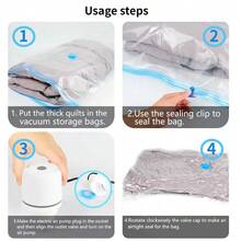 RAF 电动真空泵，专用真空收纳袋，适用于收纳衣物、裤子、毯子、床上用品，尤其适合旅行、居家、宿舍使用，节省储物空间。情人节和圣诞节礼物优惠