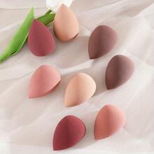 Set de esponjas de maquillaje de formas múltiples, esponjas suaves y perfectas para mezclar base de maquillaje, corrector y rubor, herramienta de belleza profesional para un acabado aerografiado, ideal para uso diario y para artistas del maquillaje - Café integral - Ver 5