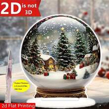 1 Floco de Neve Acrílico com Impressão 2D - Decoração de Mesa para Festas - Sem Necessidade de Eletricidade - Ideal para Ano Novo, Dia de Ação de Graças, Aniversário, Dia de São Patrício, Dia dos Pais, Dia das Mães, Dia dos Namorados e 4 de Julho - Multicolorido - Ver 1