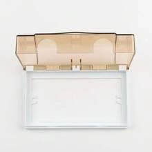 1个86型双插座保护盖 电源插头盖 儿童安全盒 防水盒 浴室用品