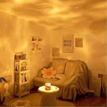 1 PC RGB Room Ceiling Decoration Night Light Multifunctional Water Ripple Projection Light Ocean Waves Rotating Atmosphere Light With Remote Control, Using Colorful LED Projection To Create A Magical Atmosphere, Suitable For Living Room, Bedroom - 16-color RGB Ocean Wave Ambient Light - View 5