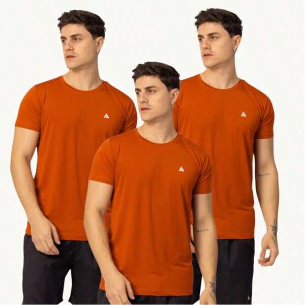 Kit 3 Camisetas Masculina Lisas Dry Fit Manga Curta Academia Camisa Malhar Dia A Dia Premium