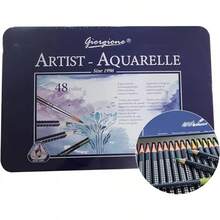 Estuche De 48 Colores Profesionales Lápices De Colores Acuarelables Profesionales Para Dibujo Ideales Para Arte y Pintura (Azul) - Azul - Ver 8