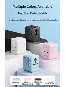 PHILIPS Adaptador de viagem multipaís SPB1015: 1 porta USB + 1 porta Tipo C, compatível com Austrália e Nova Zelândia, leve e portátil, ideal para carregar vários dispositivos.