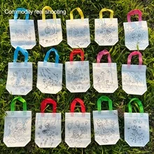 11-Piece Set Of Random DIY Cartoon Doodle Bags - Multicolor - View 9