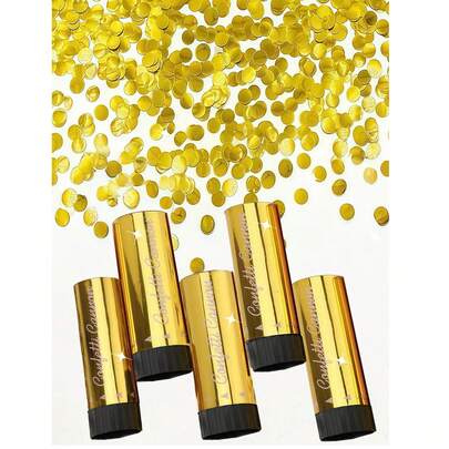 3pcs/Set Colorful Paper Poppers, Multi-Color Paper Confetti Poppers, Party Decorations And Gifts, Suitable For Weddings, Birthdays, Graduations, Anniversaries, New Year And Other Occasions